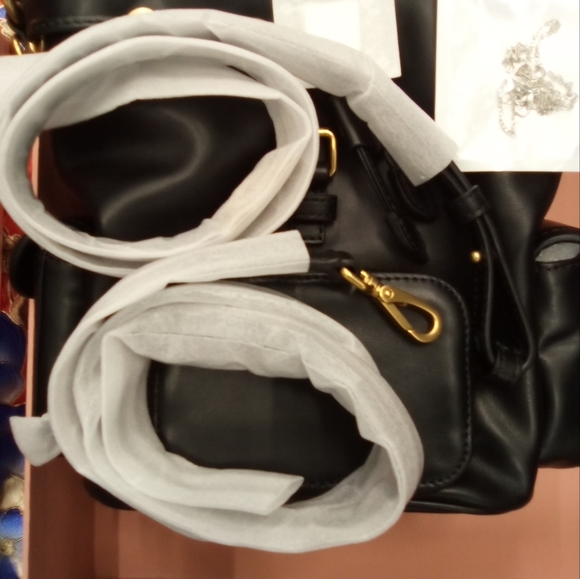 Prada Black Backpack with Gold Hardware - Picture 1 of 16